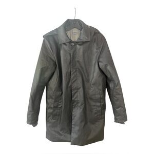 M0851 CANADA BLACK WAXED COTTON SHAWL HOODED TALMIGO WATER PROOF JACKET MEDIUM